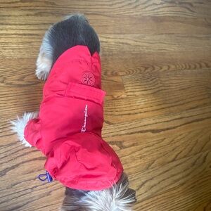 Champion Red and Blue Rain-jacket for Pets